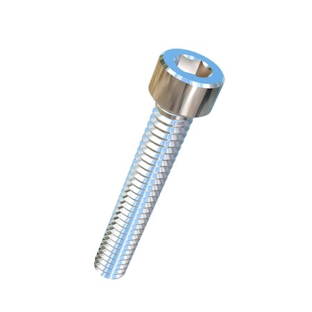 Allied Titanium #0-80 Socket Head Cap Screw, Socket, Plain Titanium, 3/8 in Length 0032348